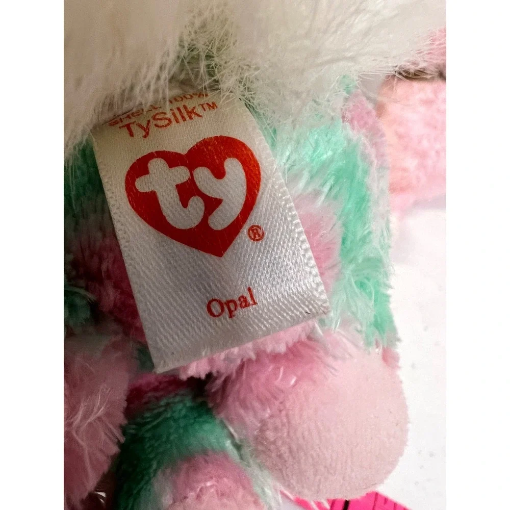 Ty Beanie Boos Lot 5 Plush Whiskers Tundra Larry Fiona Opal Glitter Eyes 6 Inch